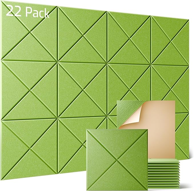 Sonicism 22 Pack X-Lined Acoustic Panels by Sonicism