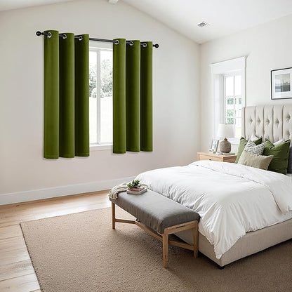MIULEE Bedroom Blackout Curtains Thermal Insulated Room Darkening Drapes - Image 6