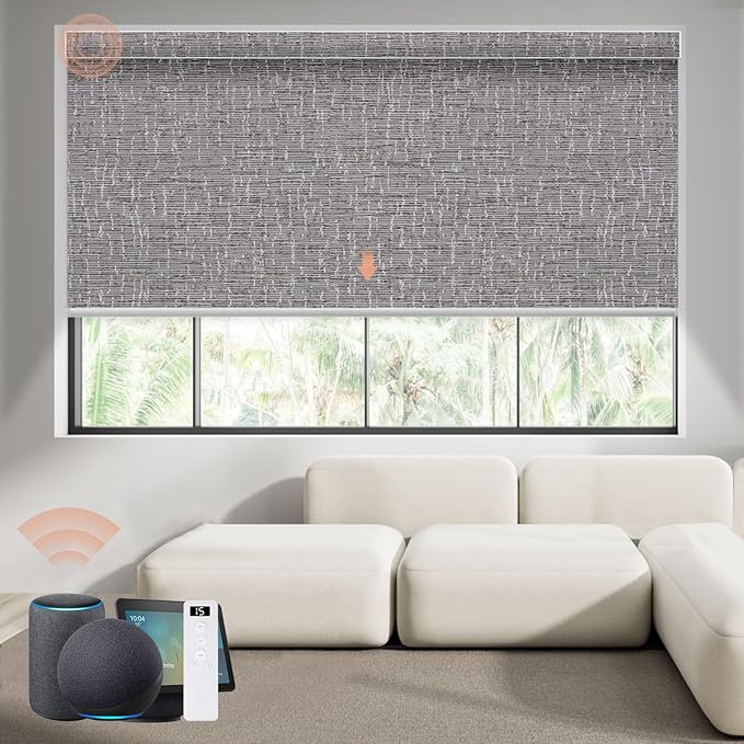 Motorized Roller Shade: Blackout, Electric Blinds, Compatible by Canisteo