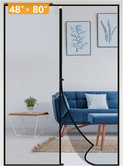 Yotache Magnetic Screen Door Fits Door Size 48 x 80, Screen Size 50" x 81" Door by yotache