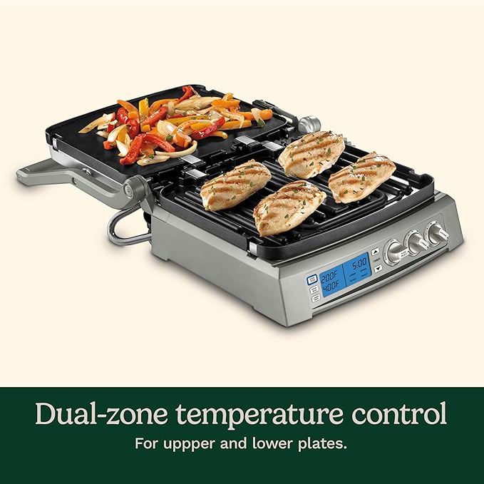 Cuisinart 6-in-1 Elite Griddler, Electric Grill, Griddle & Top Melt, 500°F - Image 4