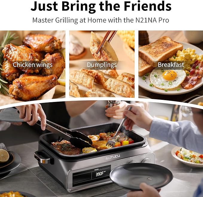 N21NA Pro Slow Cooker 10 Quart, 8-in-1 Programmable PFOA-Free Ceramic Coated - Image 6