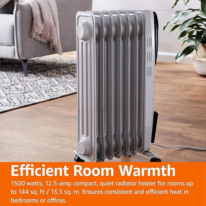 Amazon Basics Portable Oil Radiator Heater - Image 6