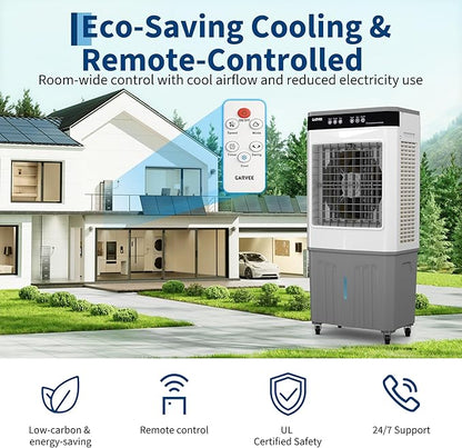 11.6 Gal Portable Evaporative Air Cooler, 3500 CFM cooler - Image 5