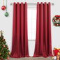Red Curtains for Living Room, Thermal Extra Long 108 Inches 2 Panels Set by KOUFALL