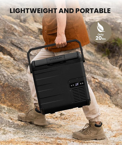 EENOUR D18 12 Volt Car Refrigerator, Portable Freezer 19Qt/18L Battery & Solar - Image 8