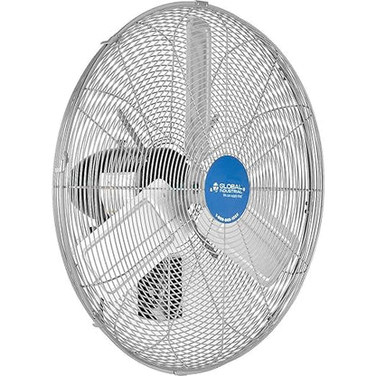 Global Industrial Deluxe Wall Mount Fan, Fixed and Oscillating Head, 3 Speed - Image 3