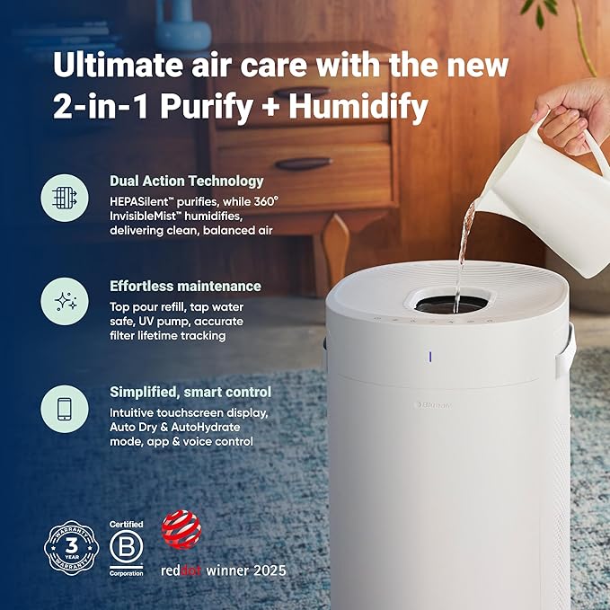 BLUEAIR 2-in-1 Purify + Humidify: Air Purifier and Humidifier - Image 2