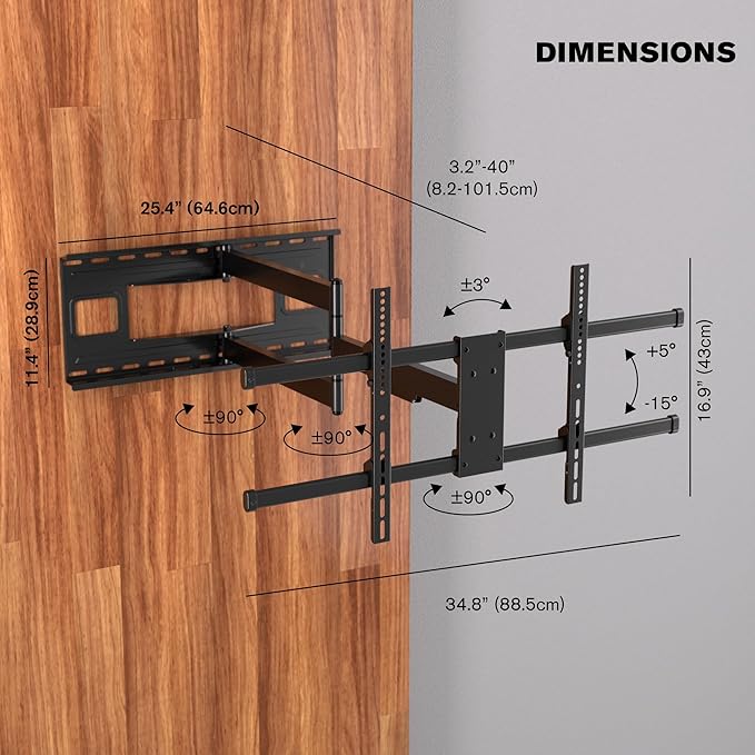ProMounts Premium Articulating/Full Motion TV Wall Mount - Image 3