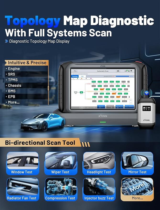 XTOOL IP919 PRO Scan Tool, ECU Pr0gramming Car OBD2 Scanner - Image 3