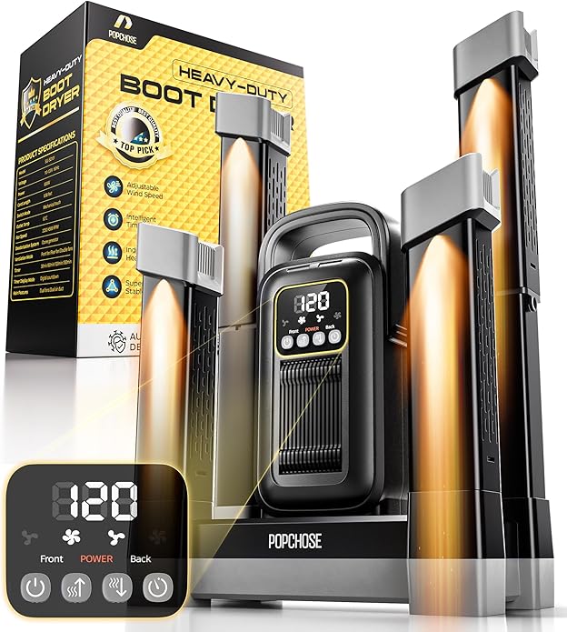POPCHOSE Heavy-Duty Boot Dryer, Upgraded Shoe Dryer Helps Reduce Odor, Glove & by Popularchoicesfromhere