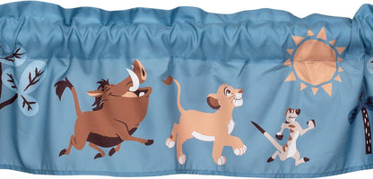 Lambs & Ivy Lion King Adventure Window Valance, Blue