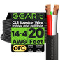 GEARit Outdoor Speaker Wire CL3 Rated, 14 Gauge Speaker Wire, Speaker Cable 20 by GEARit