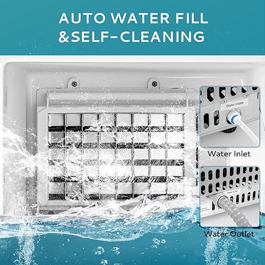 Commercial Ice Maker Machine 85Lbs/Day, 24Lbs Storage, Built-in Undercounter - Image 5