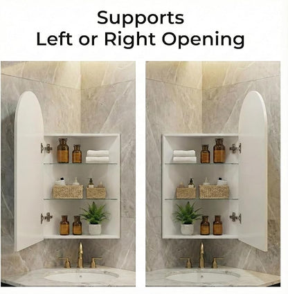 LED Corner Medicine Cabinet - Image 5