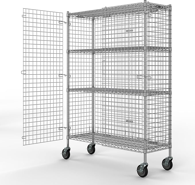 18" W x 48" L x 69" H Heavy Duty Utility Commercial Grade Metal Storage NSF - Image 4