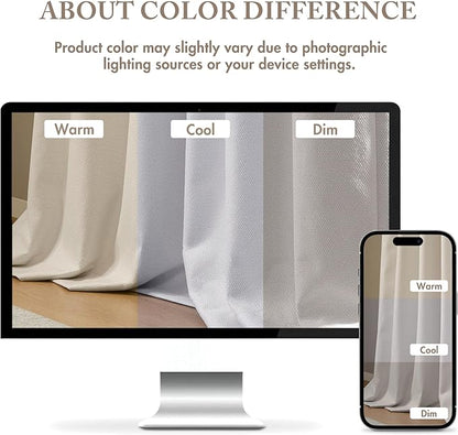 Madison Park Karien 100% Blackout Curtains 52x95 – White, 2-Layer Noise - Image 9