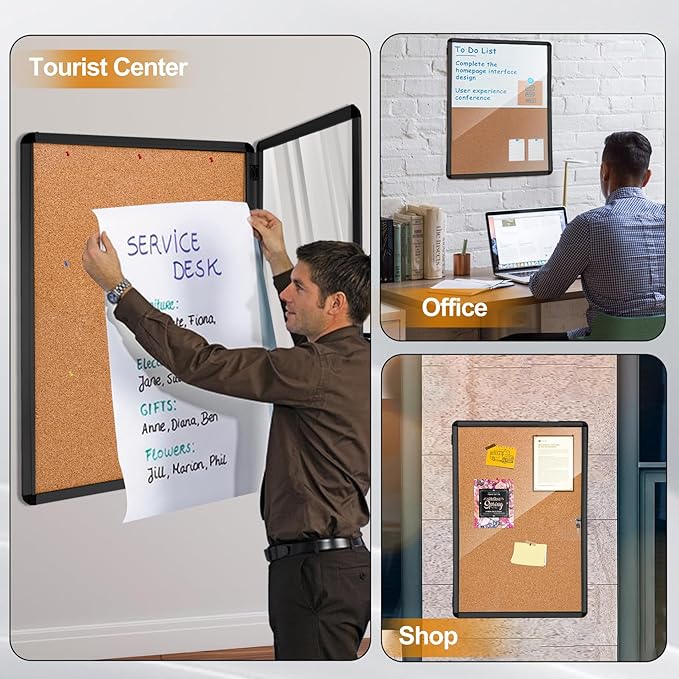 36"x24" Outdoor Enclosed Bulletin Board - Image 7