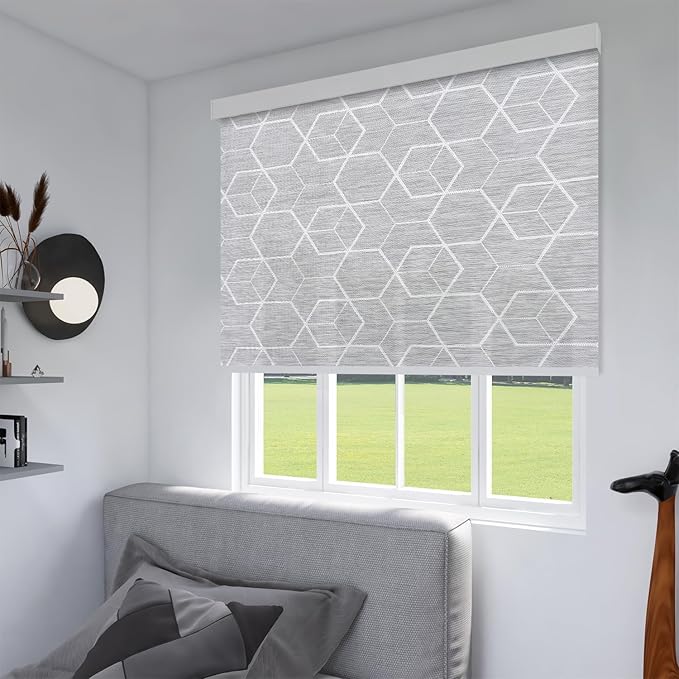 Tipiace Motorized Blinds with Remote Window Roller Shade Wireless Rechargeable - Image 5