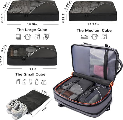 Laptop Backpack for Women, 50L Carry On Backpack Men, Expandable Flight - Image 2