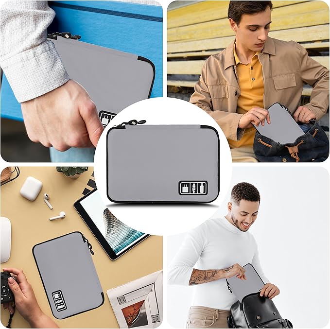Electronics Organizer, Travel Cord Organizer Pouch, Portable Cable Organizer - Image 6