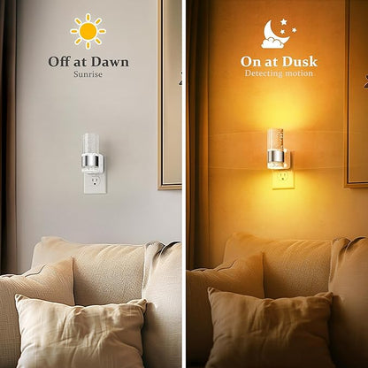 JandCase Night Light, Automatic Night Lights Plug into Wall, 2 Pack Dimmable - Image 3