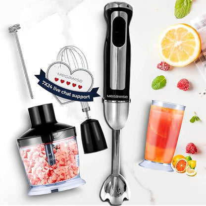 3-in-1 Immersion Hand Blender, Powerful MOTOR 12-Speed Stick Blender - Image 2