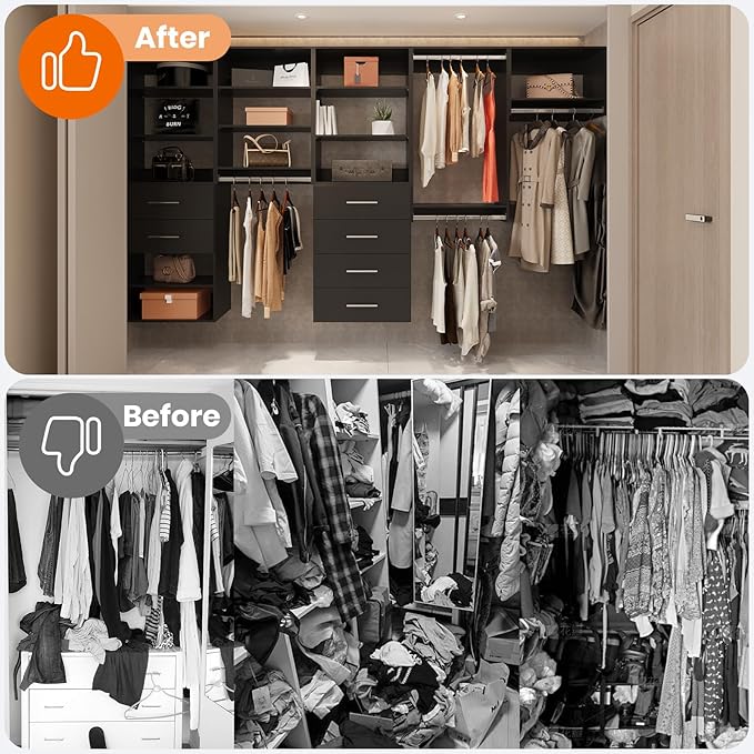 ROOMTEC Modular Closet System, Wooden Tower - Image 4