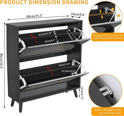 Shoe Storage Cabinet for Entryway - Image 2
