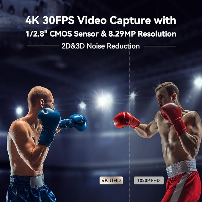 Tenveo 4K NDI PTZ Camera AI Humanoid & Face Auto-Tracking, HDMI/LAN/USB3.0 PoE - Image 3