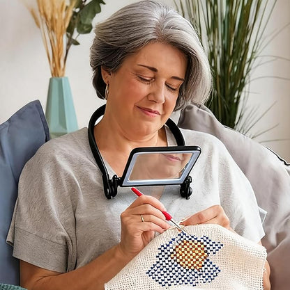 Magnifying Glass with Light for Reading, Hands Free Page Reading Magnifier for by FCCNP