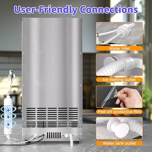 Commercial Nugget Ice Maker 80Lbs/24H - Image 8