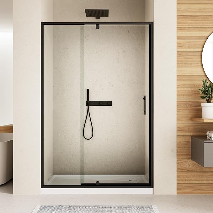 56-60" W x 71" H Pivot Swing Glass Shower Door, Pivot Frame Shower Door - Image 2