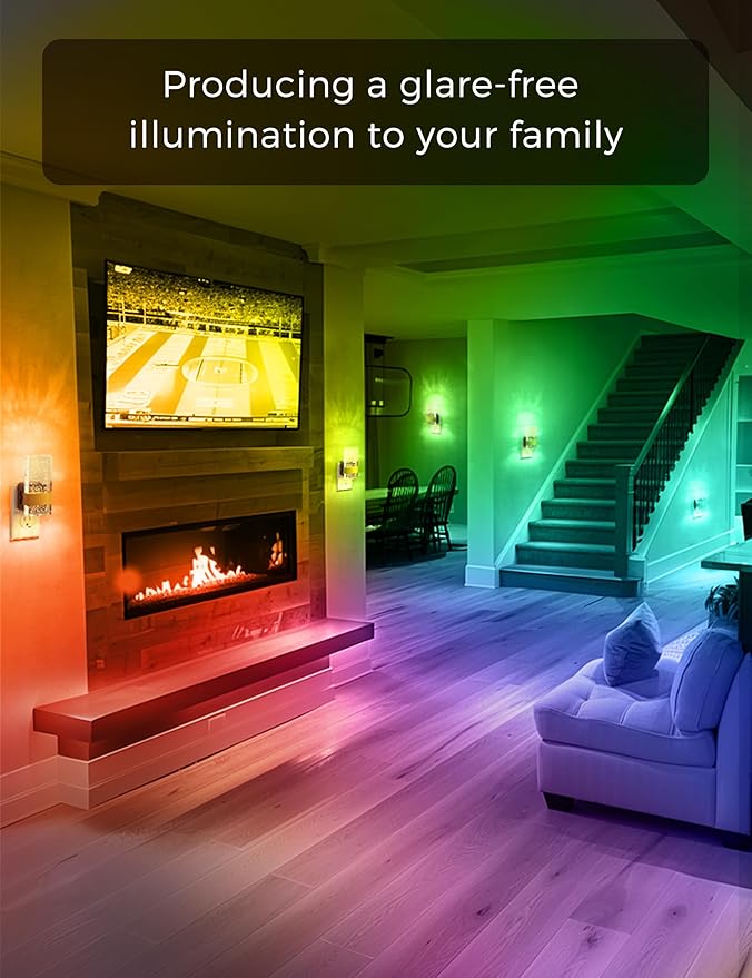L LOHAS LED Night Lights Plug Into Wall, Color Changing Night Light - Image 7
