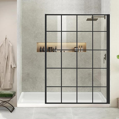 Shower Panel 48W*74H Inch, Bathroom Framed Fixed Glass Door, 5/16" Thick Clear - Image 2