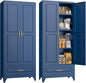 75" Tall Metal Storage Cabinet, Kitchen Pantry Storage Cabinets by MetalMax