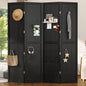 DURASPACE 4 Panel Room Divider 5.6 FT Pegboard Display Folding Wood Privacy by DURASPACE