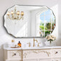 GLASHOM Beveled Edge Frameless Bathroom Mirror, Oval Wall Mirror by GLASHOM