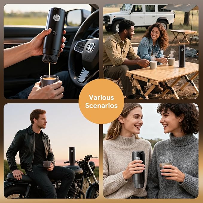 Portable 2-in-1 Coffee Maker, Portable 20 Bar Espresso Machine - Image 2