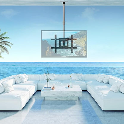 Sylvox Ceiling TV Mount, Outdoor TV Stand Supports Wall Mounting Multiple Angle - Image 4