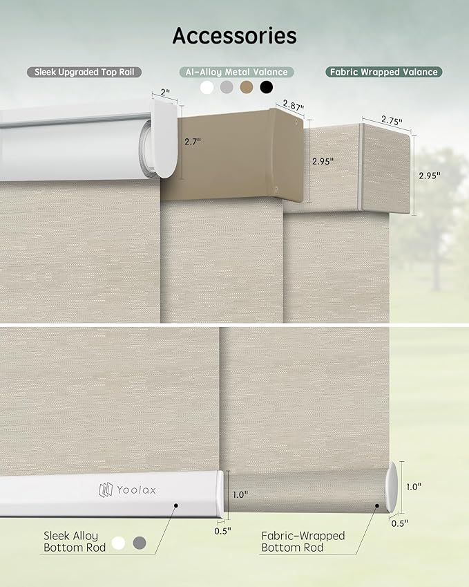 Yoolax Motorized Blinds with Remote, Automatic Window Shades Work with Alexa - Image 5