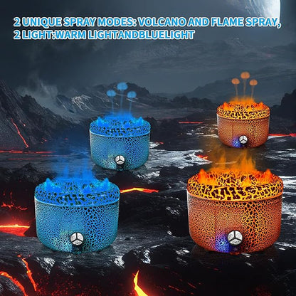 BOHOFAM Essential Oil Diffuser 500ML, Volcano and Flame Diffuser/Humidifier 2 - Image 2