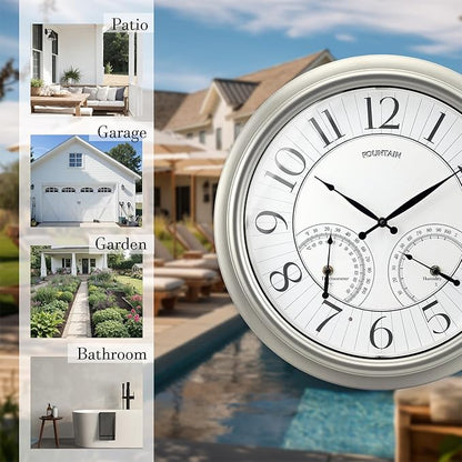 FOUNTAIN DESIGNS 18" Illuminated in/Outdoor Clock - Image 7