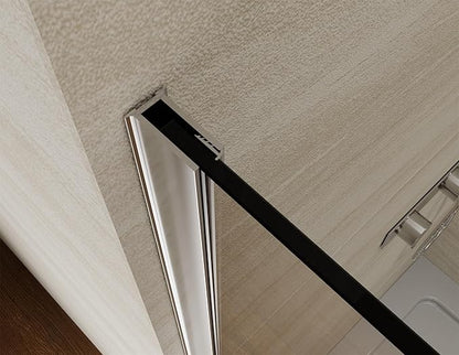 Pivot Swing Shower Door, Adjustable Width 58.9-60" W x 74" H Semi-Frameless - Image 7