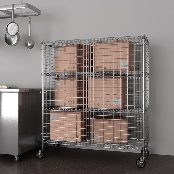 24" W x 60" L x 69" H Heavy Duty Utility Commercial Grade Metal Storage NSF - Image 7