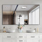 Black Bathroom Mirror for Wall, 30x50 Inch Rectangle Mirrors by Welcometocofeny