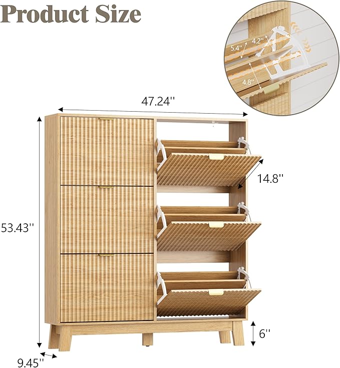Shoe Cabinet Storage for Entryway - Image 2