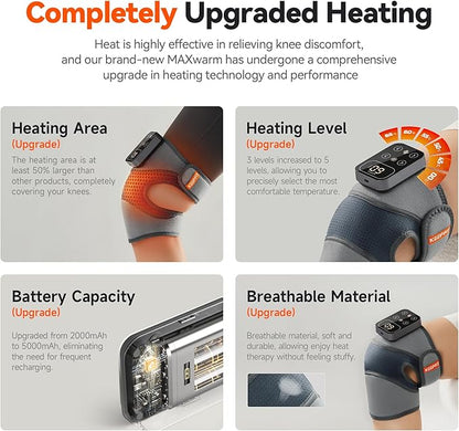 Cordless Knee Massager with Heat Vibration - Image 9