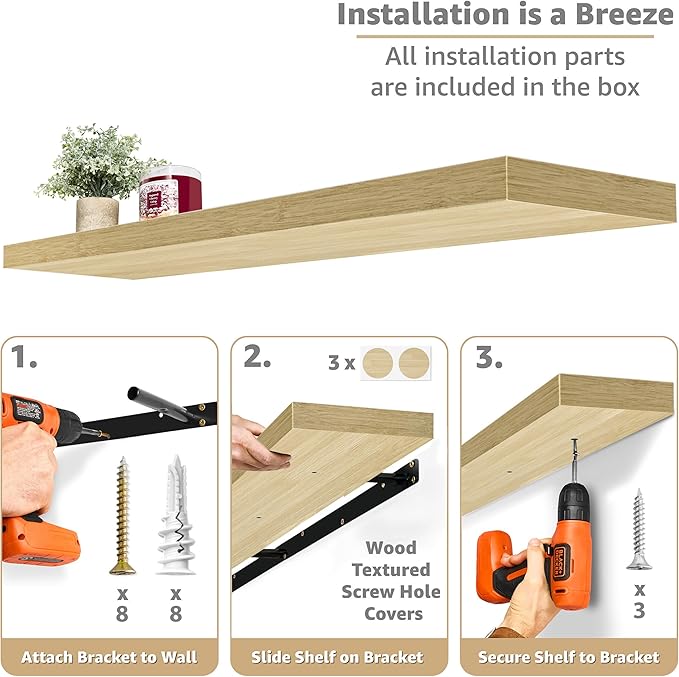 Sorbus Floating Shelves for Wall - Image 4