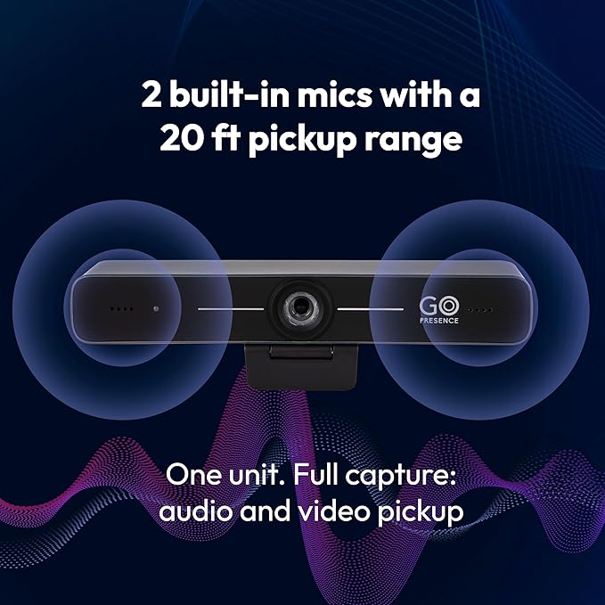 GoPresence Smart 4K Compact Video Conference Camera – Ultra HD 120° Wide Lens - Image 6